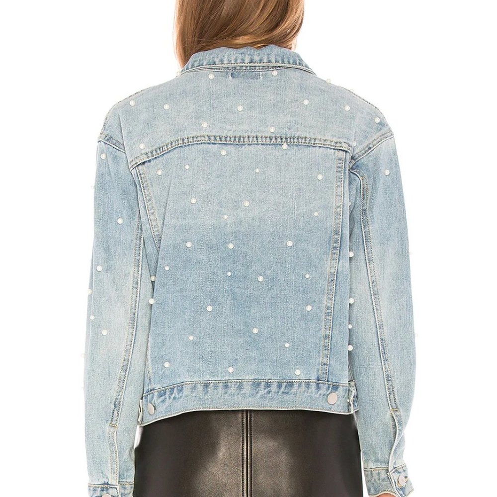 Revolve Superdown Pearl Denim Jacket - image 3